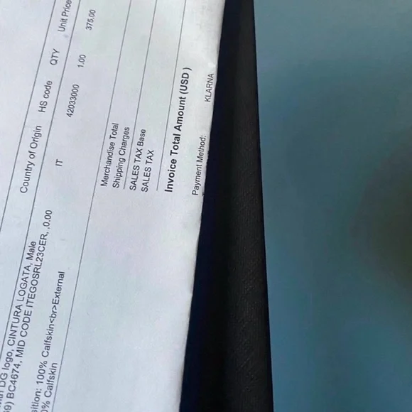 DOLCE&GABBANA Lux leather belt with DG logo sz 85 - Picture 8 of 10